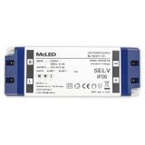 Power supply 40W, DC12V/3.3A, IP20, plastic design with terminal block