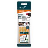 Pica 991/44 VISOR Permanent. Yellow refill, blister