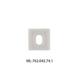 End cap for PA1 with hole, silver color, 1pc
