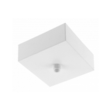 Cover plate for pendant luminaires, 80x80x30mm, aluminum, white