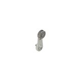 Straight lever with metal roller, 20 mm diameter