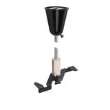 Pendant suspension, 48V TRACK, 1m rod, black