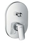 Logis built-in bath mixer, oval shape, chrome