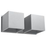 WALL LAMP QUAD 2 GREY G9 2X40W IP20