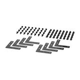 L Connector x8 Black