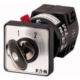 TM-1-8220/EZ/S-J Changeover switches, TM, 10 A, center mounting, 1 contact unit(s), Contacts: 2, 60 °, maintained, Without 0 (Off) position, 1-2, Design number 8220, K