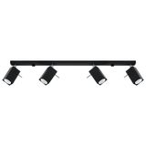 CEILING LAMP MERIDA 4L BLACK GU10 4X40W IP20