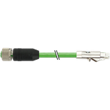 Drive Cliq IP20 / M12 female 0° shielded 8p.