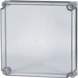 D200-CI44 Cap, transparent smoky gray, HxWxD=375x375x100mm