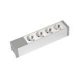 Floor socket box 4×2P+E 16A empty