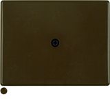 Centre plate for cable out., arsys, brown glossy