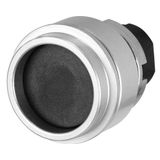 Push-button with extended guard, flush-mount, momentary, black