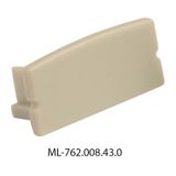 End cap without hole for PF, gray color, 1 pc