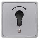 Push button for key cylinder, flush-mounted, cast IP44