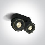 BLACK 2x8W CCTV IP20 230V