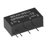 SPRN01N-05 DC/DC Converter 24:5V 200mA 1W, MEAN WELL