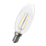 LED Filament C35 E14 240V 1.8W 2700K Clear