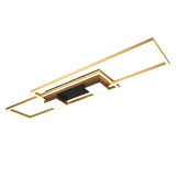 Albany LED ceiling lamp matt black/gold