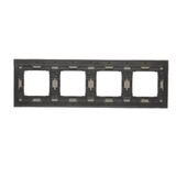 Double frame, glass, frosted cream glass
