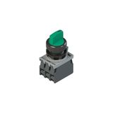 Complete unit with illuminated selector, fixing adapter and contacts