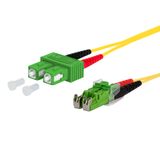 OpDAT patch cord SC-D APC/E2000-D APC OS2, 2.0 m
