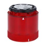 Flash module. Ø70mm. With 4-JOULE XENON bulb, red, 24VAC/DC