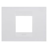 GEO PLATE - IN PAINTED TECHNOPOLYMER - 2 MODULES - SATIN WHITE - CHORUSMART