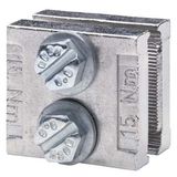 8US1921-2BE00 Busbar system, accessories Busbar center-to-center spacing 40, 60 mm Busbar connection piece Bar thickness: 5.10 mm Width: 20-30 mm Length 40 mm