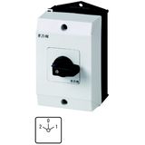 T3-3-20/I2 Reversing switches, T3, 32 A, surface mounting, 3 contact unit(s), Contacts: 6, 45 °, maintained, With 0 (Off) position, 2-0-1, SOND 29, Design number