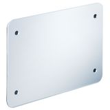 Moisture-proof cover alu, neoprene seal 186x130x1.5 mm