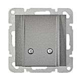 Cable outlet socket with cover, anthracite