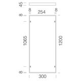 Frame 1200x300 h 45 mm