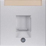 Centre plate dust prot. slider, lab. field, B.7, al., matt, lacq.