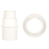 Lampholder E14 TP Half Thread + Ring White