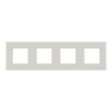 Frame 4-gang / 2+2+2+2-modules - Niessen logo - Basic - Dune