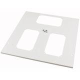 XSPTF1006-XF Top plate, F3A-flanges XF, for, WxD=1000x600mm, IP55, grey