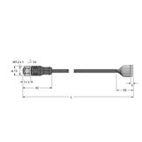 Actuator And Sensor Cable, PP-EPDM Connection Cable   RKCV8T-15/TFW