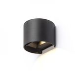 TITO R DIMM wall black 230V LED 2x3W IP65 3000K