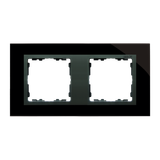 Double frame, glass, Black / Graphite