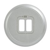 Cover plate Celiane USB charger Titane