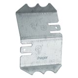Earth connection to parapet duct base BRS H=70mm made of galvanized sheet steel