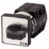 TM-2-8215/E Changeover switches, TM, 10 A, flush mounting, 2 contact unit(s), Contacts: 4, 30 °, momentary, With 0 (Off) position, with spring-return from both di