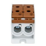 Aluminium /Copper terminal, 1-pole Double brown, 95mmý