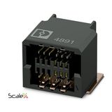 FP 0,8/ 20-FH-SH - SMD female connector shielded