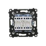 Double equipontential socket, (module), Simon 24, IP20/IP44, white