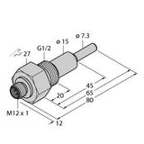 Flow Monitoring Immersion Sensor without Integrated Processor   FCS-G1/2A4-NAEX0-H1141/L065