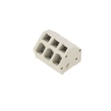 Printed circuit board terminals, 5.00 mm, Number of poles: 3, 135°, Solder pin length (l): 3.5 mm, tinned, Pebble grey, Tension-clamp connection, Clamping range, max. : 2.5 mm², Box