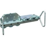 Wire straightener St/gal Zn f. Rd 7-10mm w. 10 guide pulleys a. handle