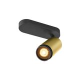 GRIP! L, SPOT CL, single QPAR51 Ceiling Luminaire, cyl, 6W