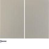 KNX radio button 2gang quicklink, K.5, stainless steel matt, lacq.